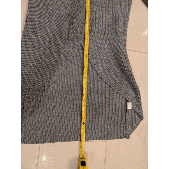 Gray sweater women open front duster sweater size S - Picture 5 of 7